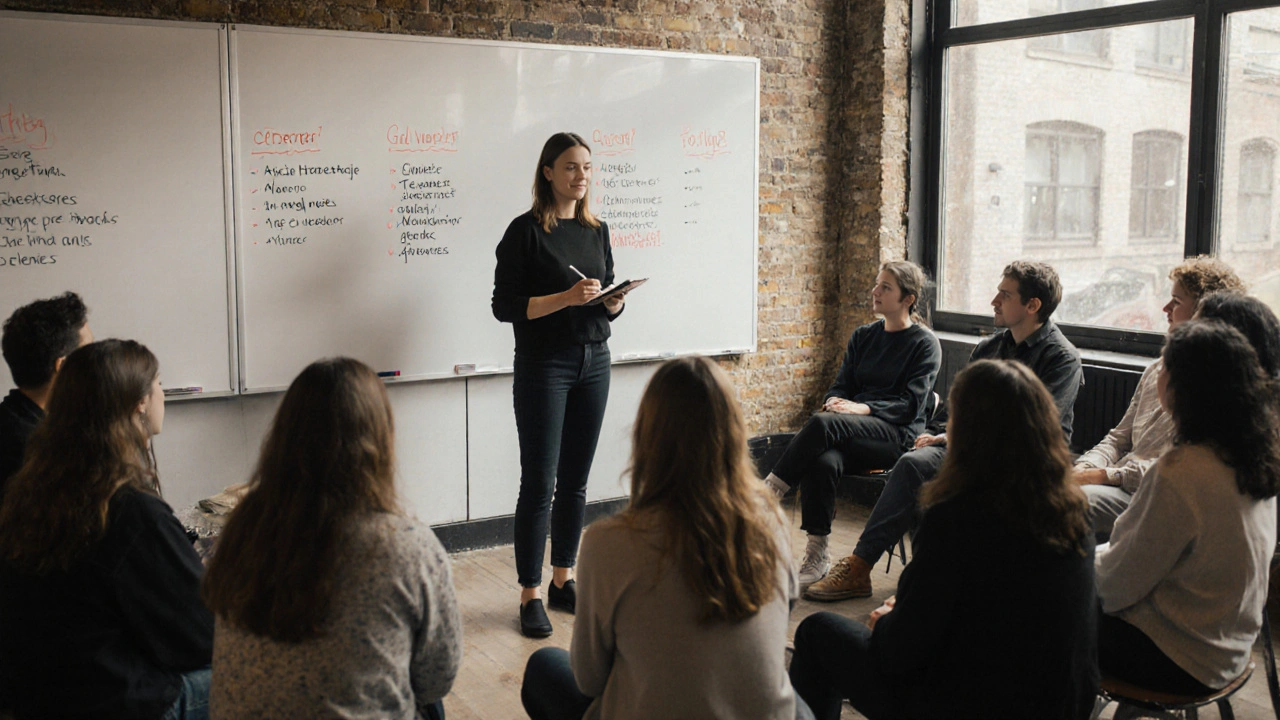 A workshop on ethical non-monogamy in a modern London co-working space.