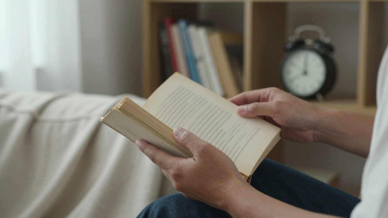 Two hands engaged in a quiet moment of turning a page in a book, conveying deep emotional connection through subtle gesture.